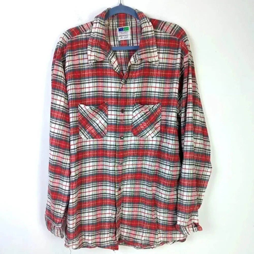 Vintage 70's Mr. Dee Dee Plaid Shirt XXL
